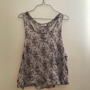 Two floral tank tops